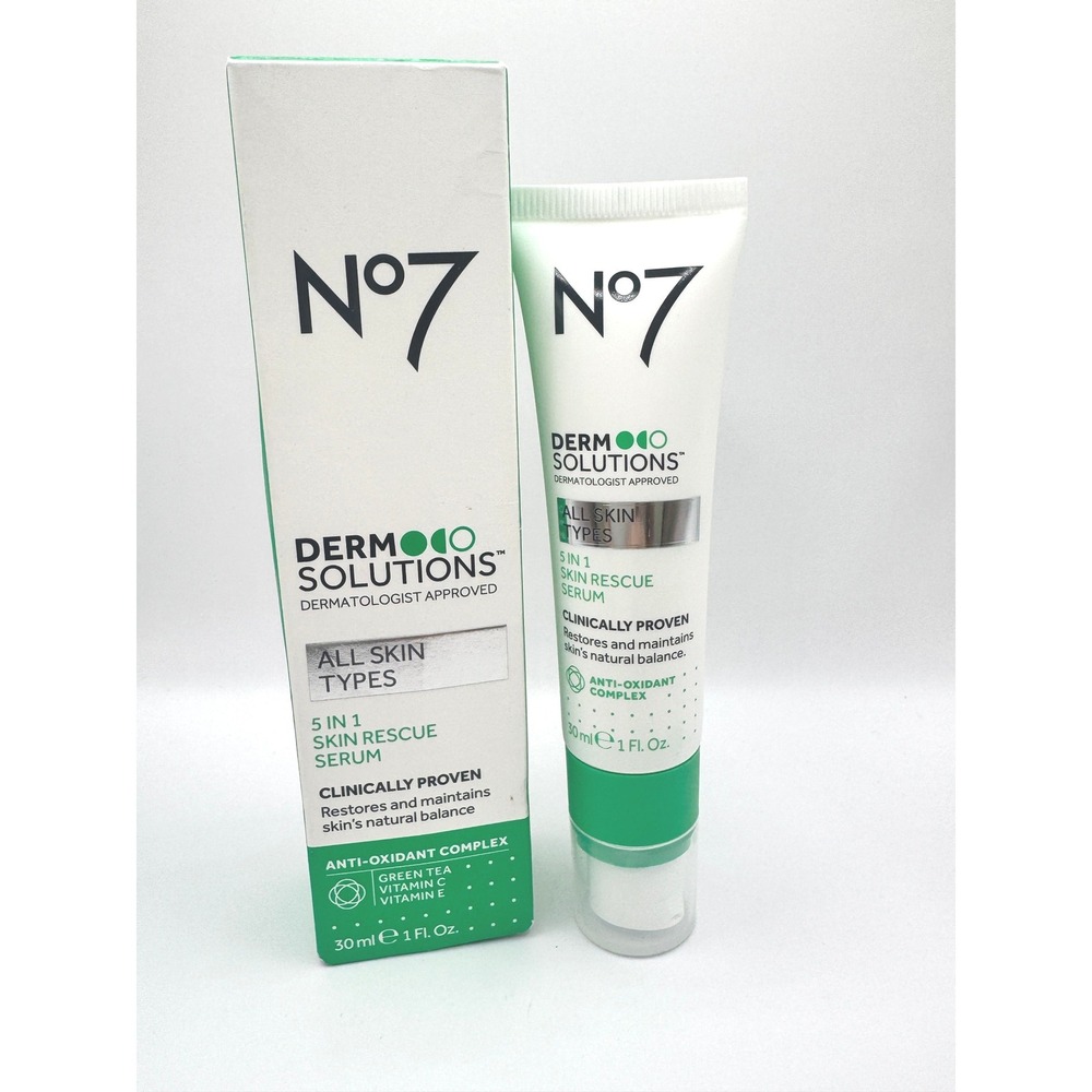 No7 Derm Solutions 5 in 1 Skin Rescue Serum 30ml NEW